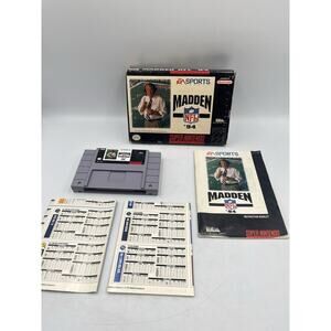 Madden '94 Super Nintendo SNES CIB + Inserts